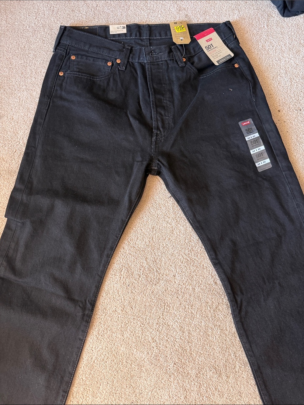 Levi's Men's Straight Jeans in Black